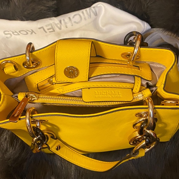 Michael Kors Vibrant Yellow Tote - Picture 2 of 6